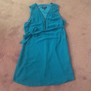BCX Aqua Dress knee length- Medium